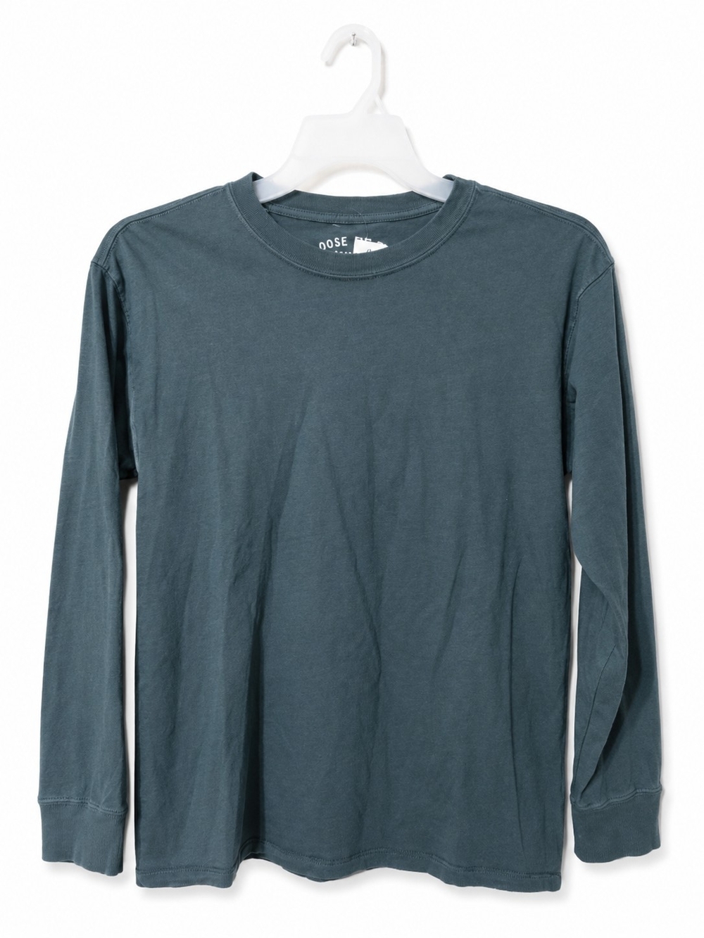Aeropostale Men's Long Sleeve Crewneck Tee - Slate Teal